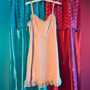 LUSH pink polka dot dress